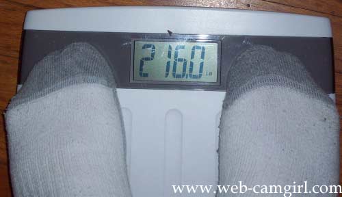 9th Week - 216.0 pounds