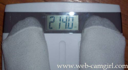 10th Week - 214.0 pounds (-2.0 lbs) 10th Week - 214.0 pounds