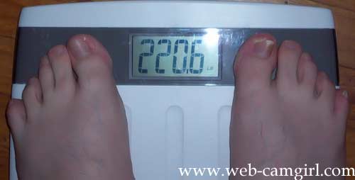 7th Week - 220.6 pounds (-2.6 lbs) 7th Week - 220.6 pounds